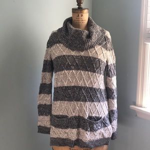 Cowl Neck Tunic Sweater - Sz L